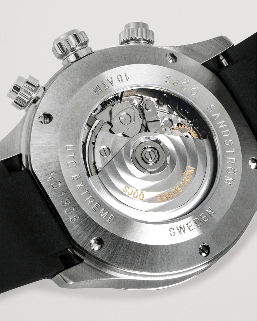 Men | Sjöö Sandström UTC Extreme 44,2mm Silver and Black Rubber | Sjöö Sandström | UTC Extreme 44,2mm Silver and Black Rubber