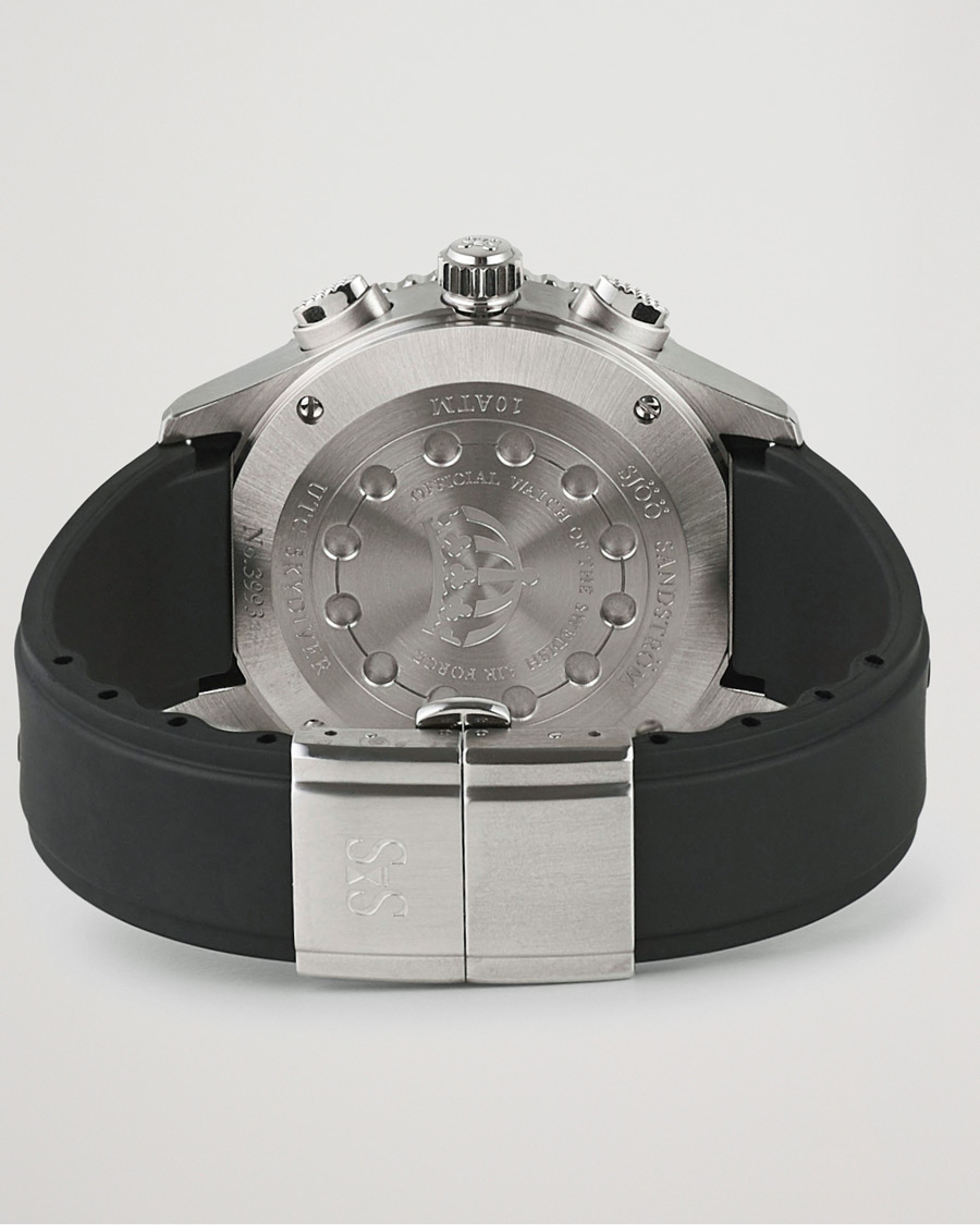 Men | Sjöö Sandström UTC Skydiver 44,2mm Black and Black Rubber | Sjöö Sandström | UTC Skydiver 44,2mm Black and Black Rubber