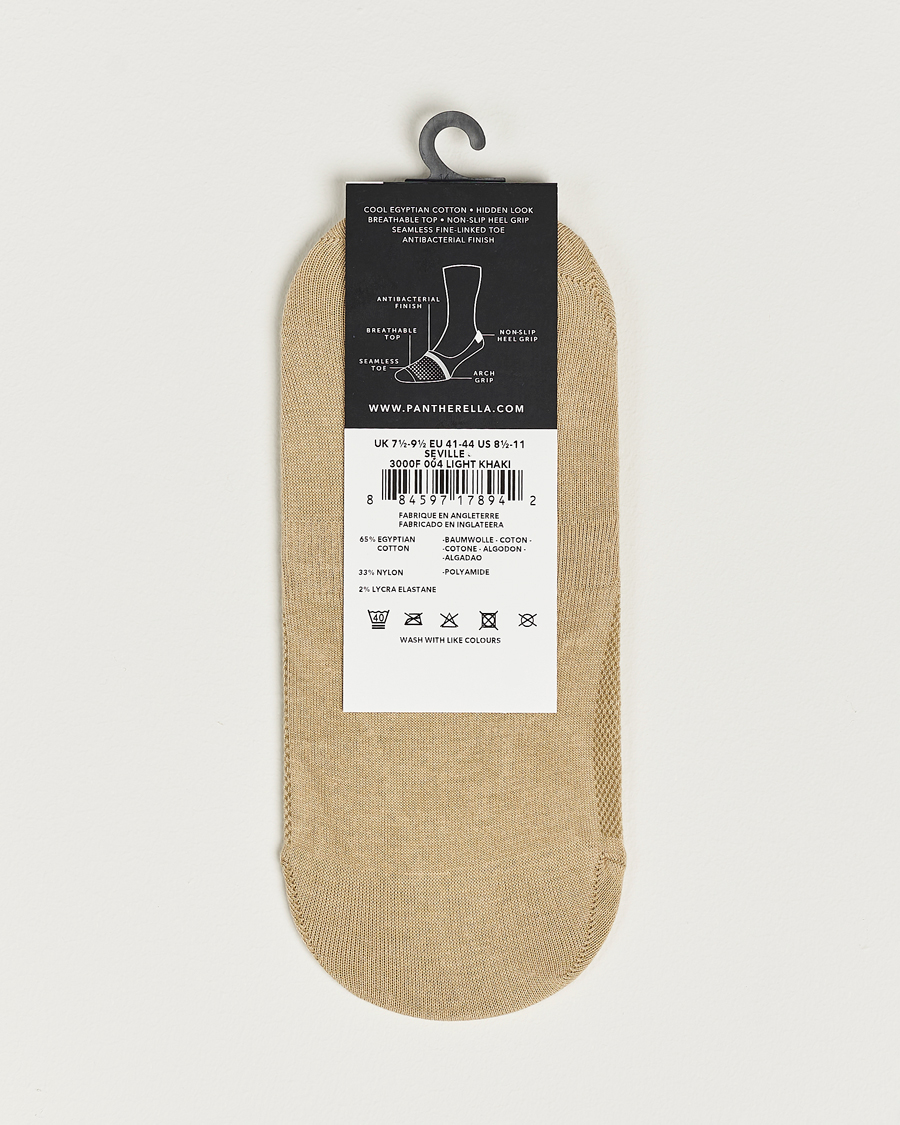 Men | Underwear & Socks | Pantherella | Footlet Cotton/Nylon Sock Khaki