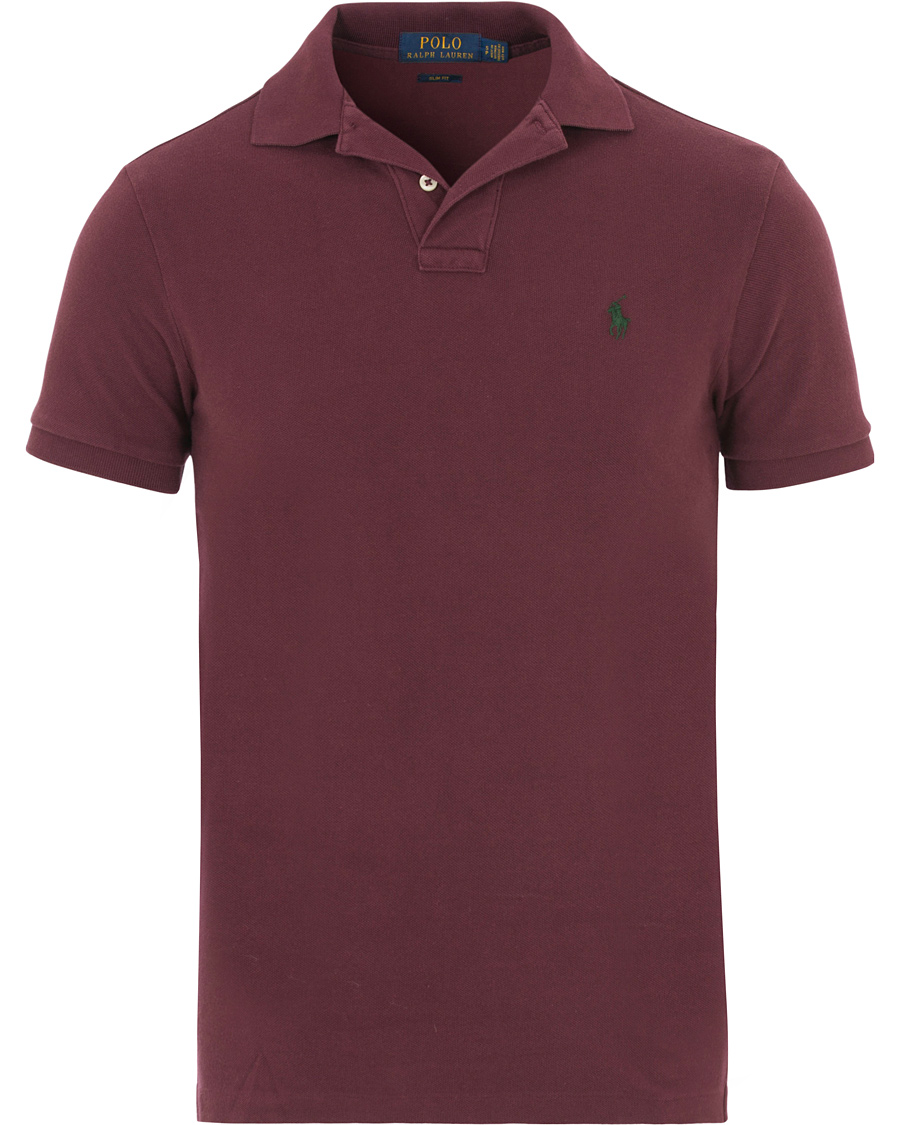 Men | Polo Shirts | Polo Ralph Lauren | Slim Fit Polo Classic Burgundy