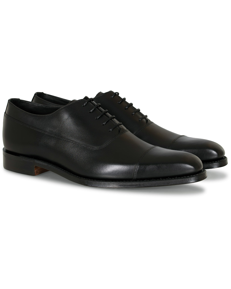 Men | Loake 1880 Legacy Laxford Balmorla Toe Cap Oxford Black Calf | Loake 1880 Legacy | Laxford Balmorla Toe Cap Oxford Black Calf