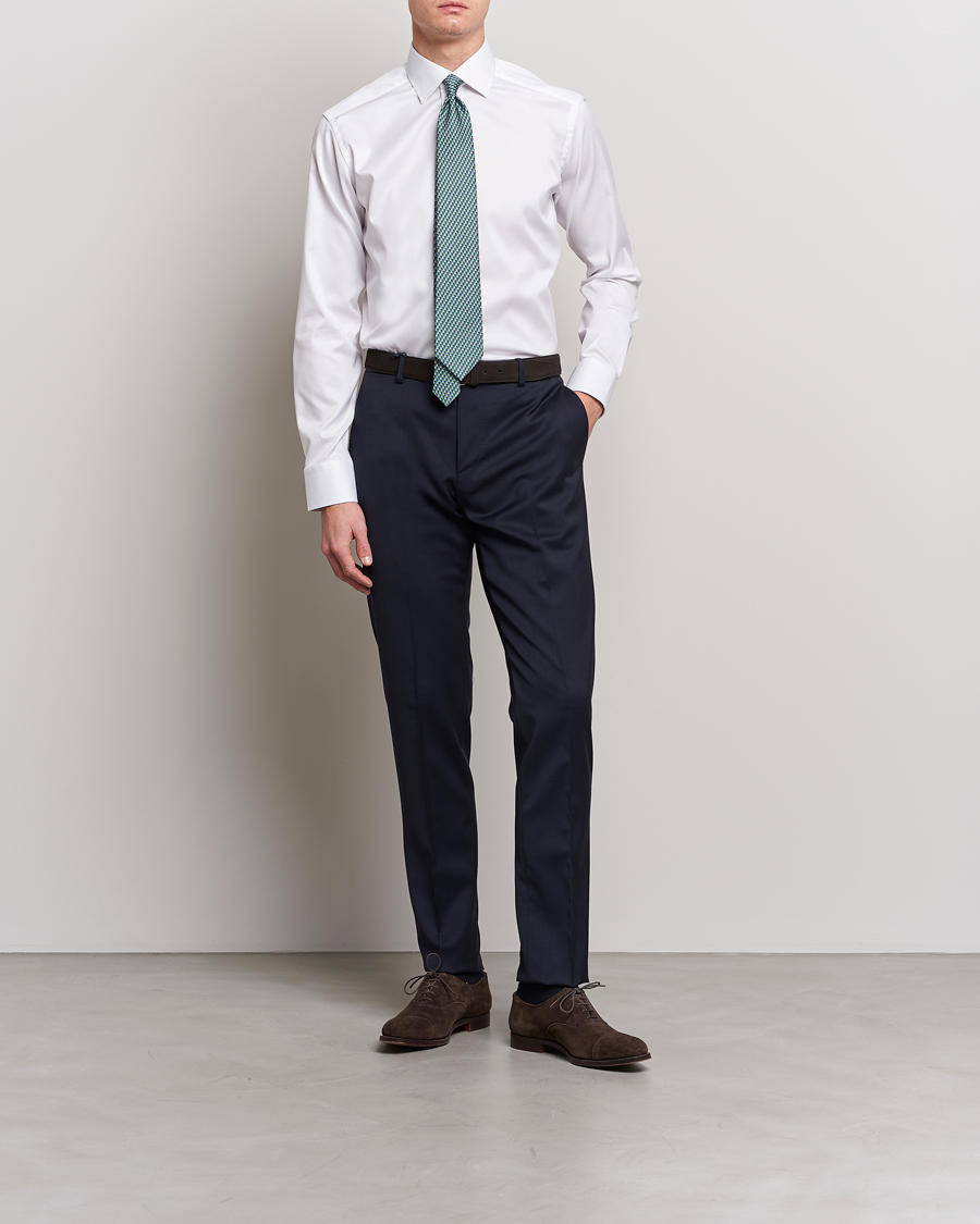 Men | Shirts | Eton | Slim Fit Signature Twill Shirt White