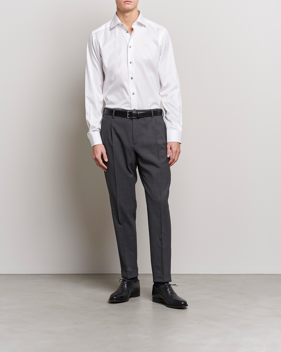 Men | Shirts | Eton | Contemporary Fit Signature Twill Shirt White