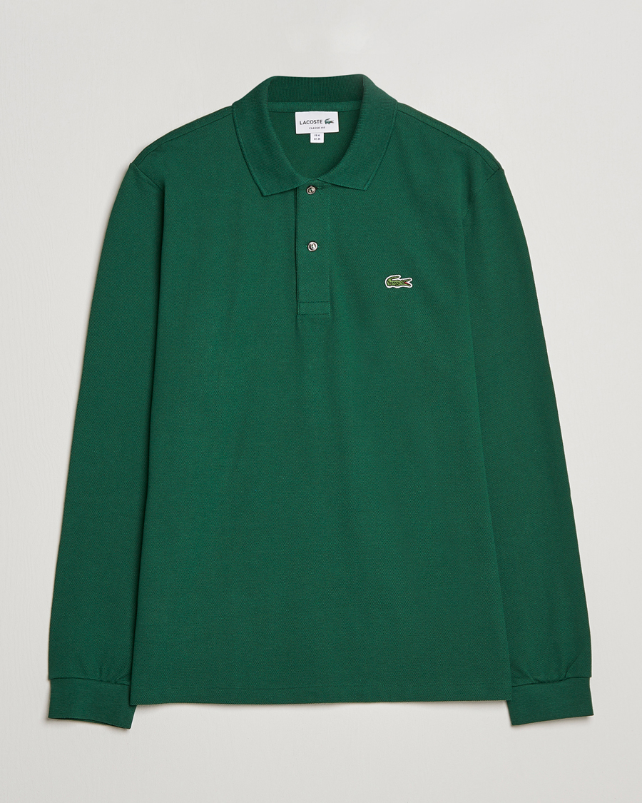 Men | Polo Shirts | Lacoste | Original Long Sleeve Polo Piké Green