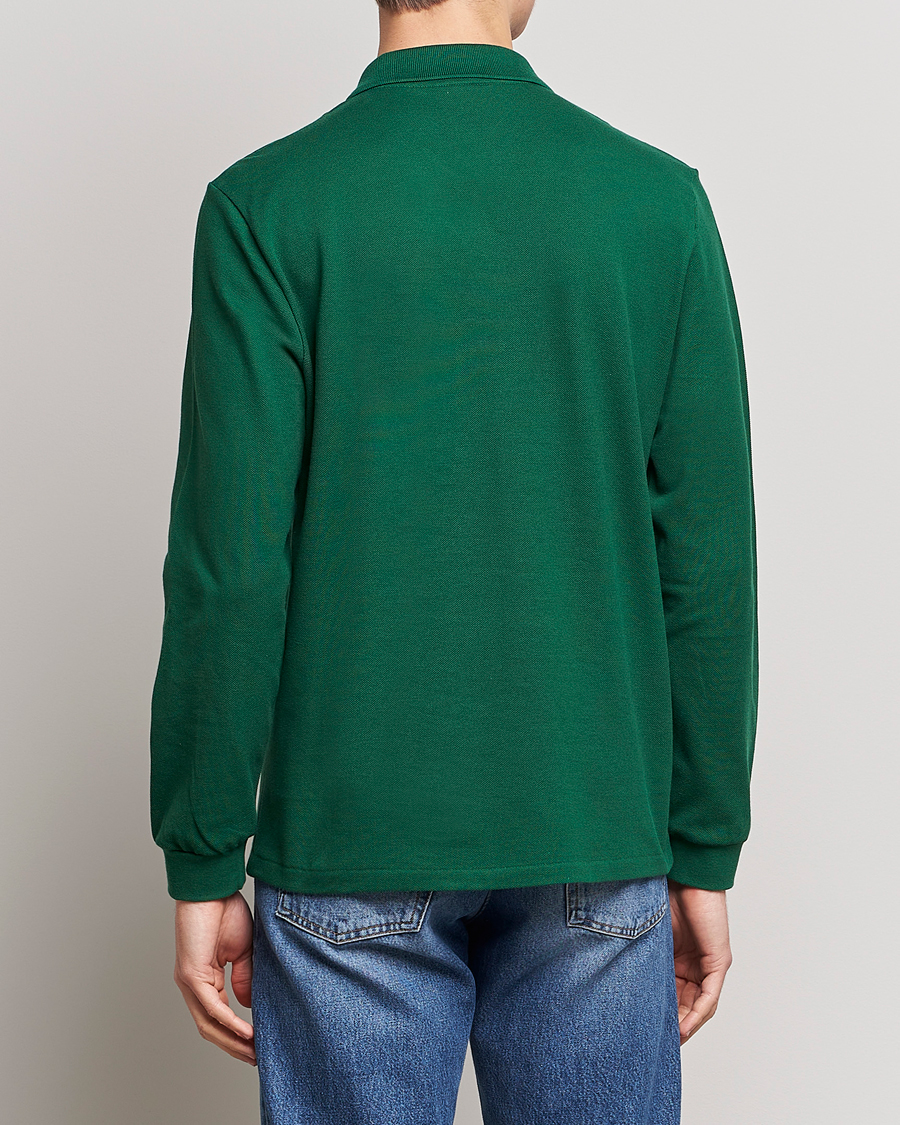 Men | Polo Shirts | Lacoste | Original Long Sleeve Polo Piké Green