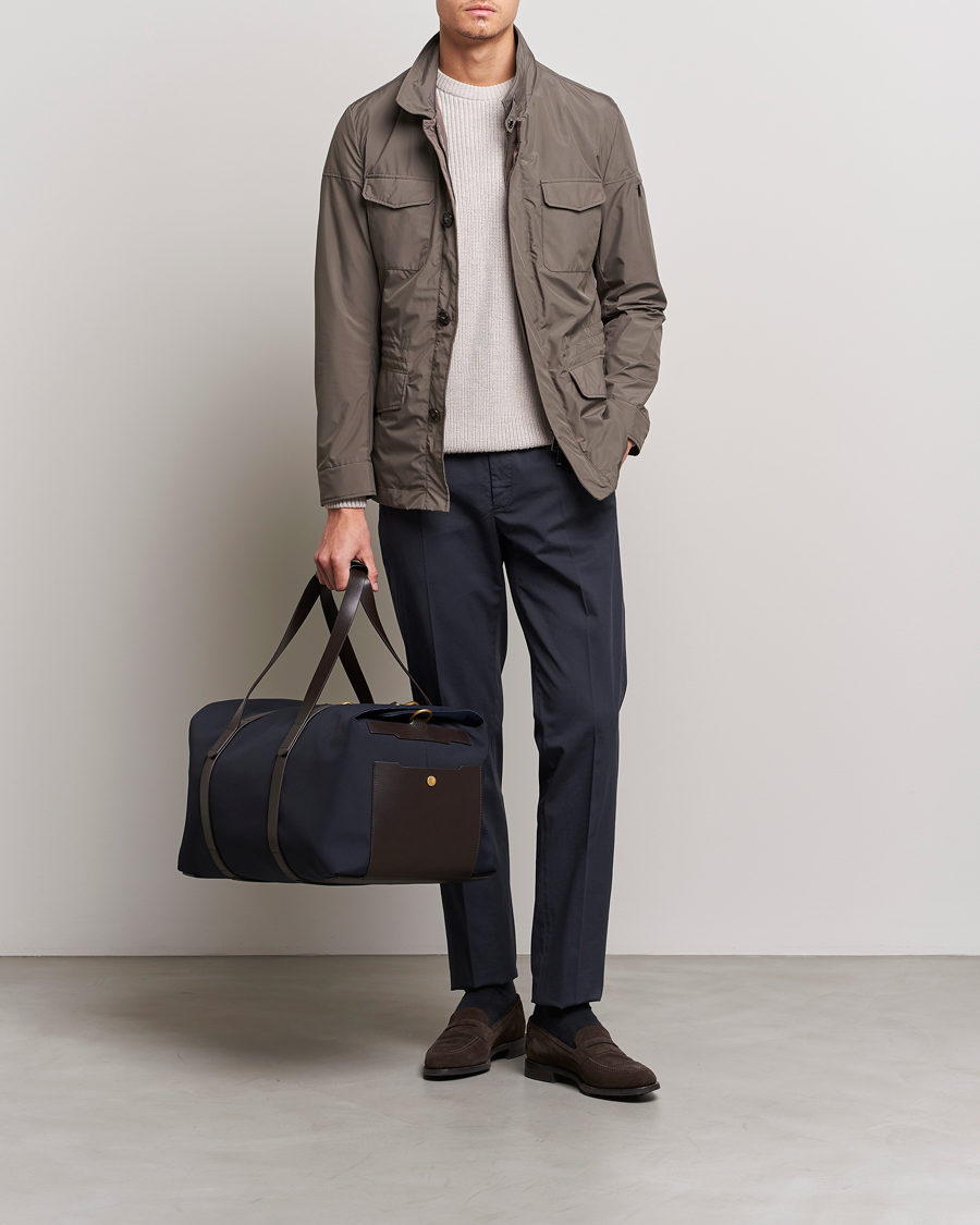 Men | Bags | Mismo | M/S Supply Weekendbag Navy/Dark Brown