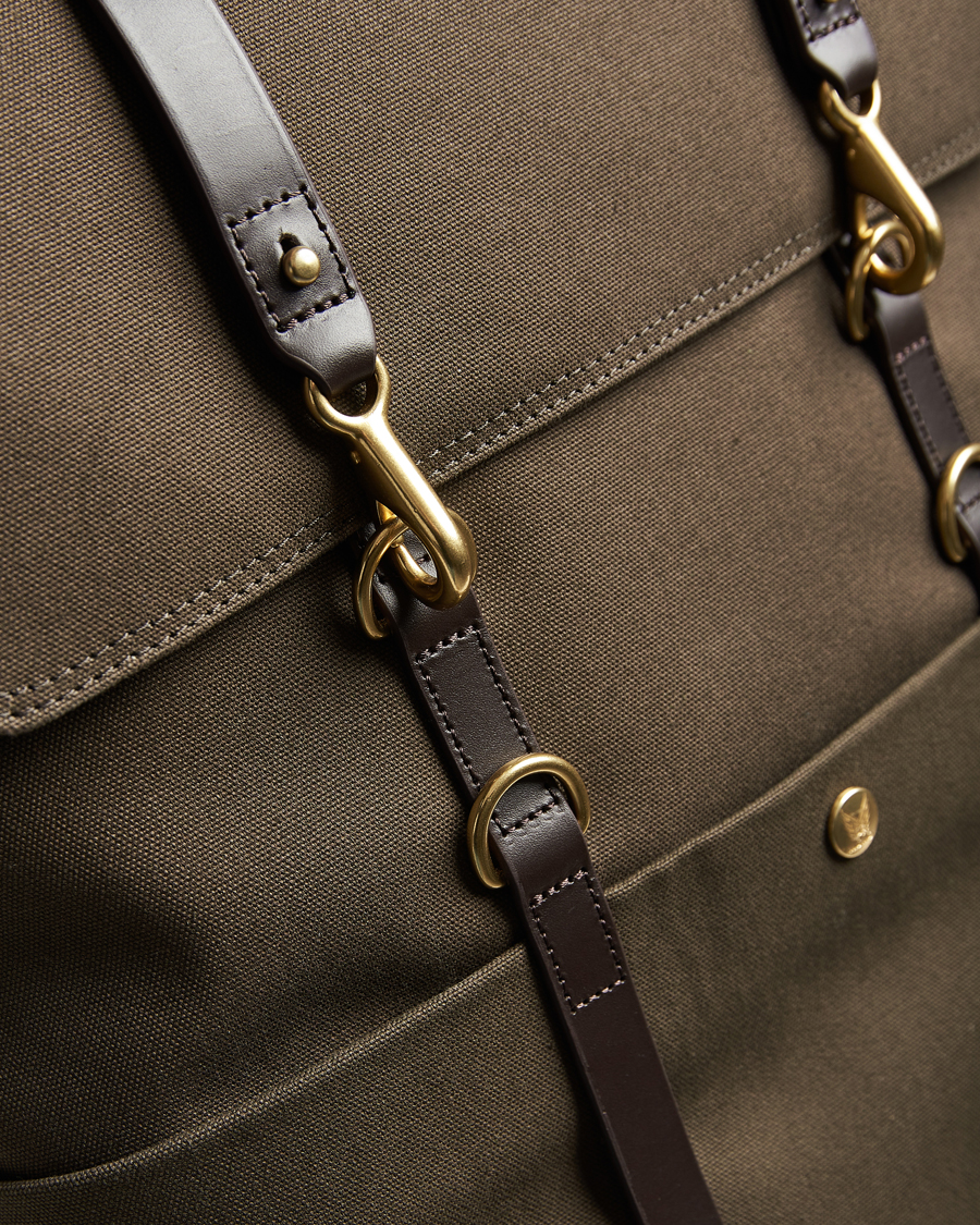 Men | Bags | Mismo | M/S Nylon Backpack Army/Dark Brown