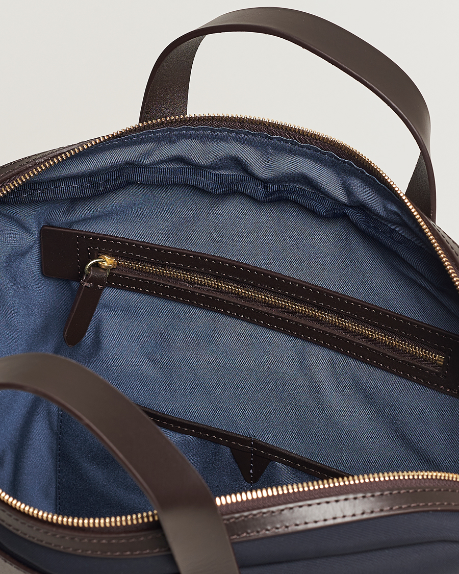 Men | Bags | Mismo | M/S Nylon Office Navy/Dark Brown