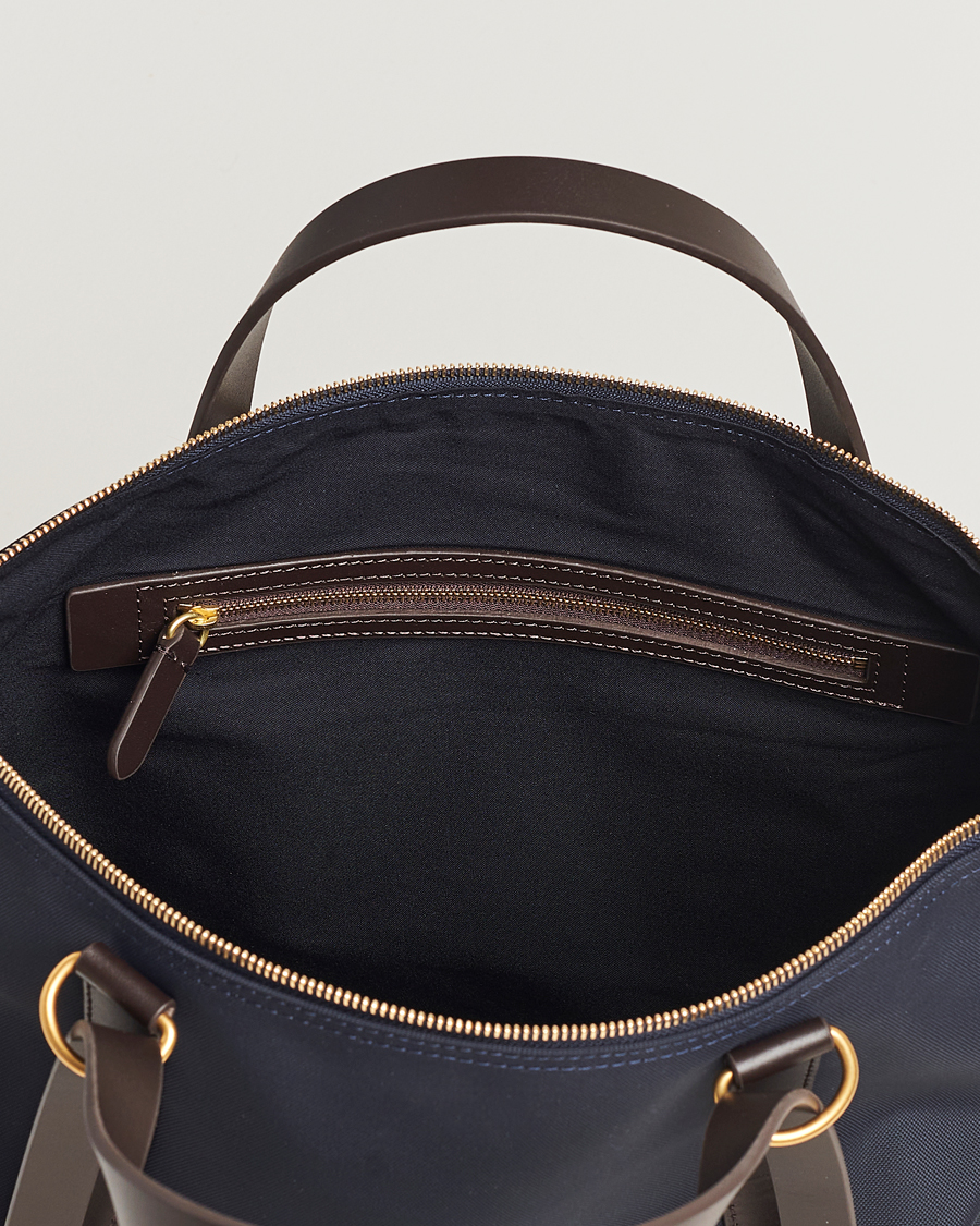 Men | Bags | Mismo | M/S Nylon Day Pack Navy/Dark Brown