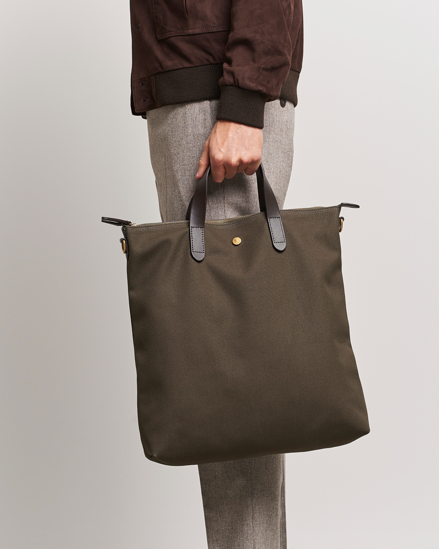 Men | Bags | Mismo | MismoM/S Canvas ShopperArmy/Dark Brown