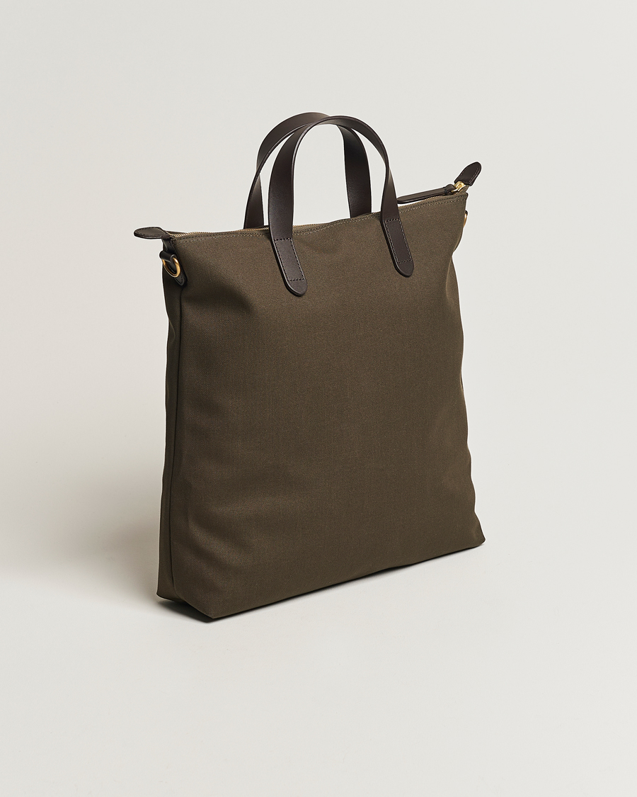Men | Bags | Mismo | M/S Canvas Shopper Army/Dark Brown