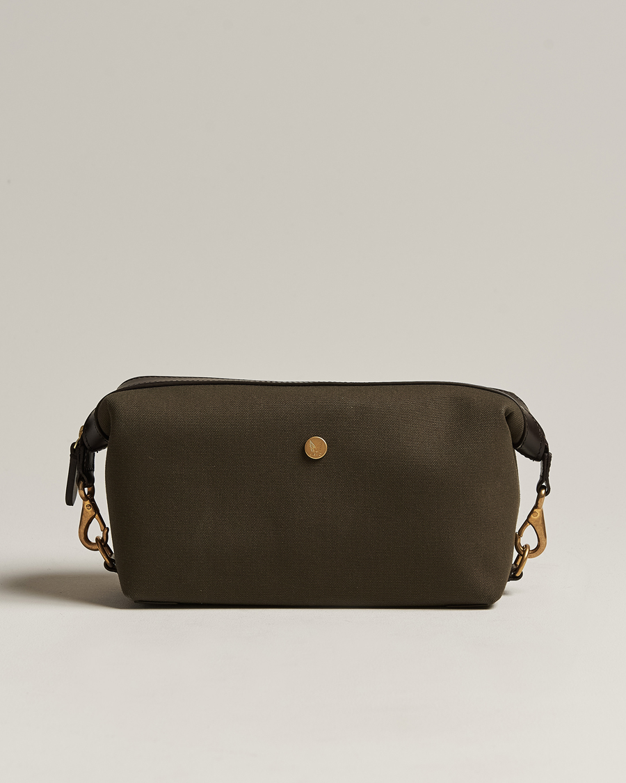 Men | Bags | Mismo | M/S Nylon Washbag Army/Dark Brown