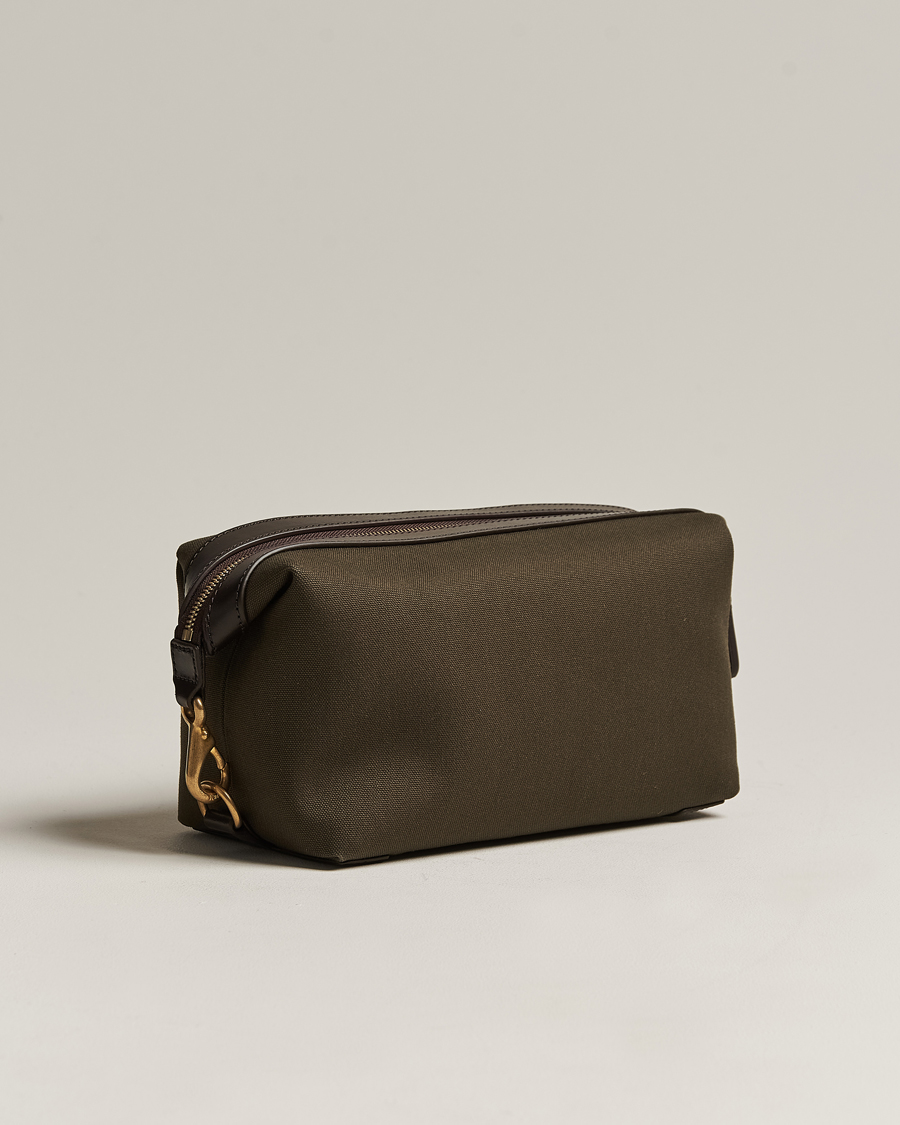 Men | Bags | Mismo | M/S Nylon Washbag Army/Dark Brown