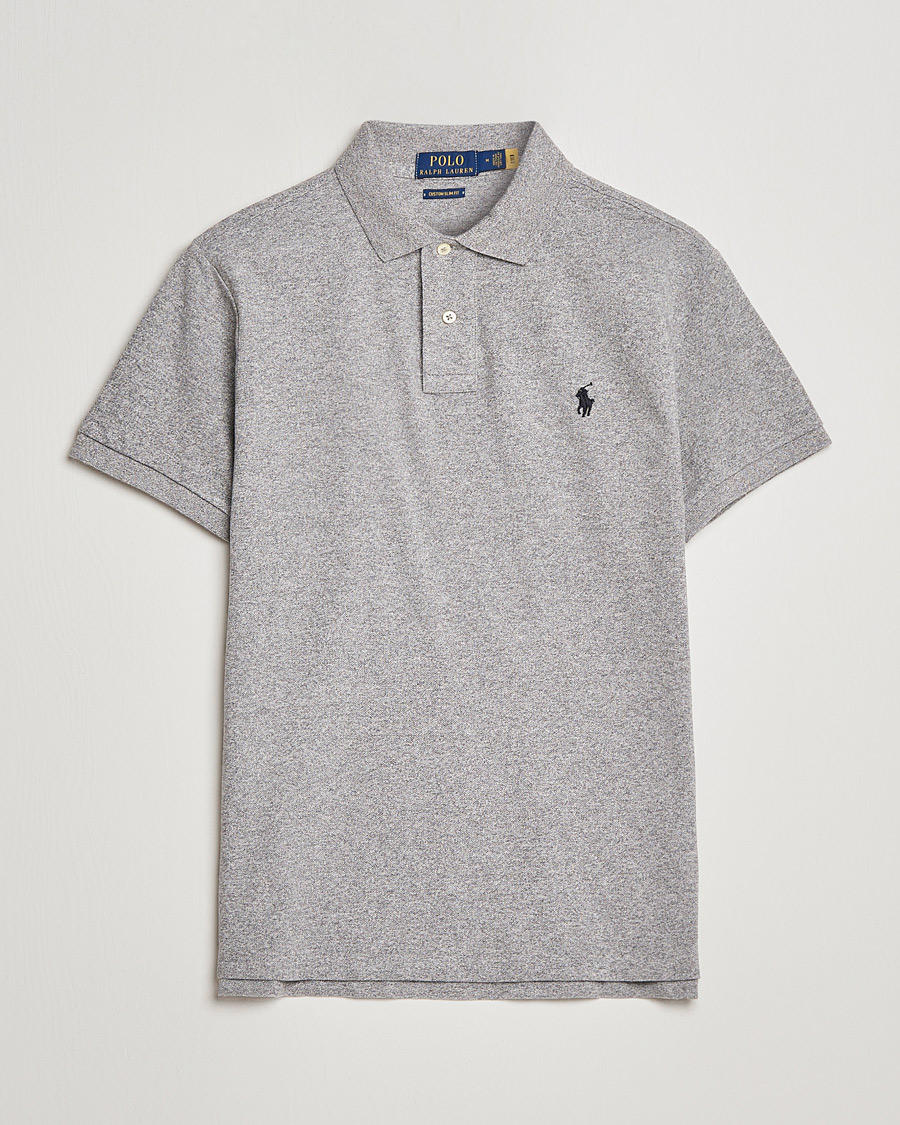 Men | Polo Shirts | Polo Ralph Lauren | Custom Slim Fit Polo Canterbury Heather