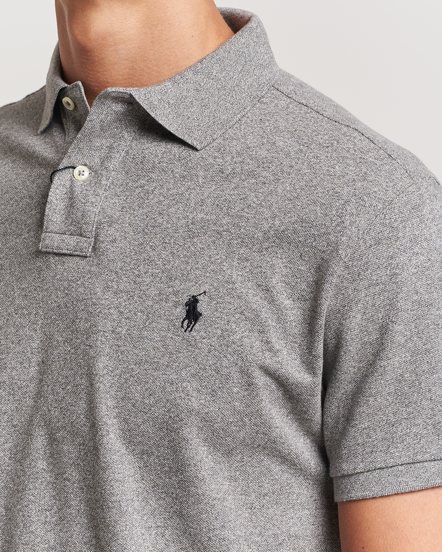 Men | Polo Shirts | Polo Ralph Lauren | Custom Slim Fit Polo Canterbury Heather