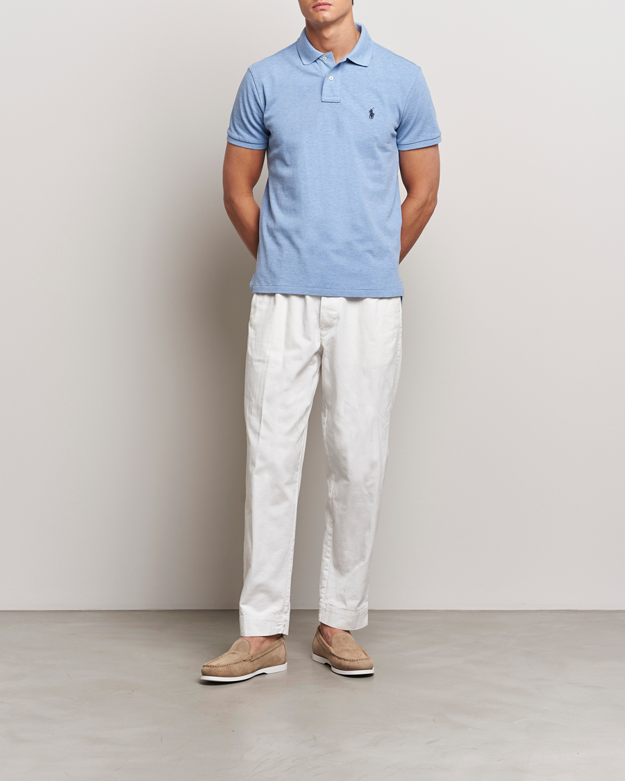 Men | Polo Shirts | Polo Ralph Lauren | Custom Slim Fit Polo Isle Heather