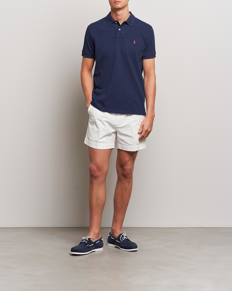 Men | Polo Shirts | Polo Ralph Lauren | Custom Slim Fit Polo Newport Navy