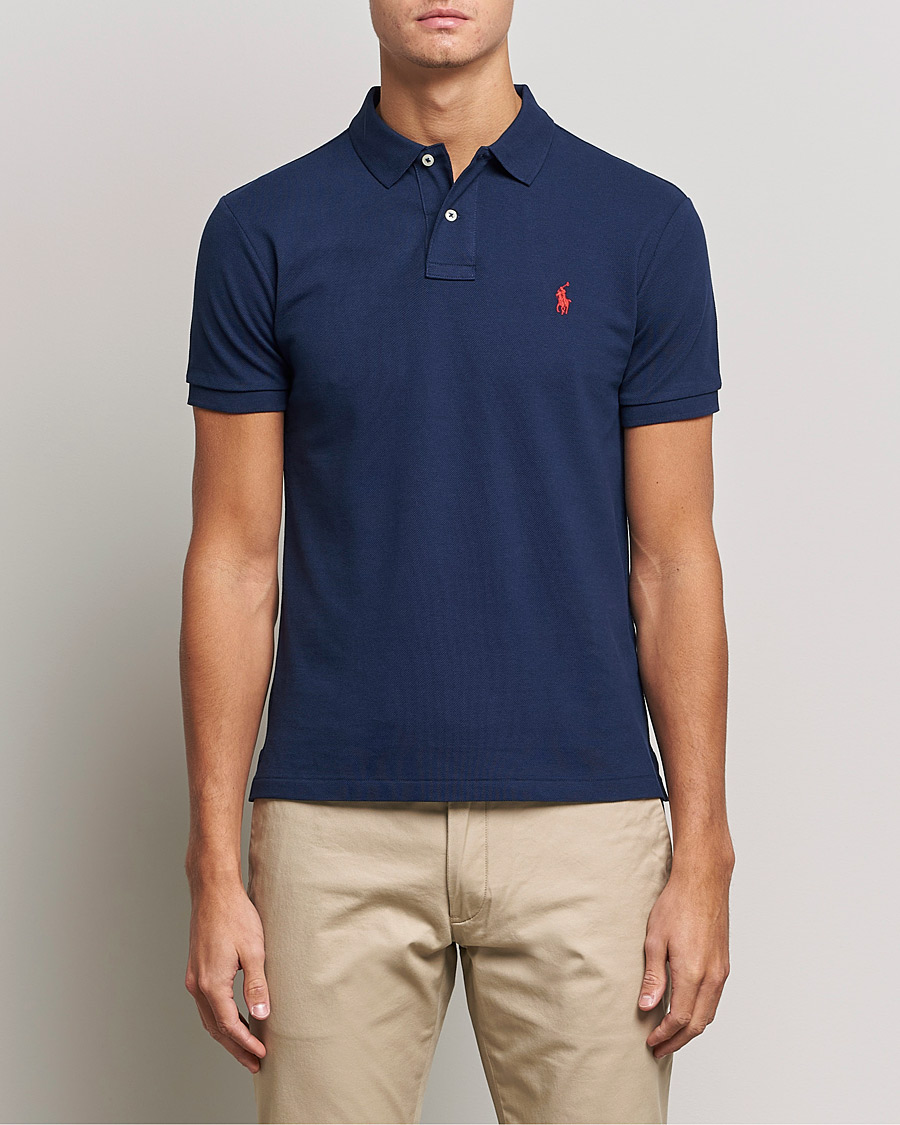 Men | Polo Shirts | Polo Ralph Lauren | Slim Fit Polo Newport Navy