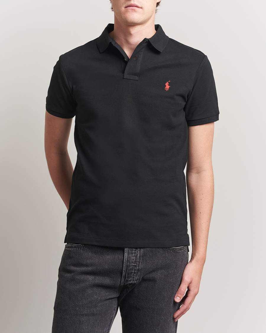 Men | Polo Shirts | Polo Ralph Lauren | Slim Fit Polo Polo Black