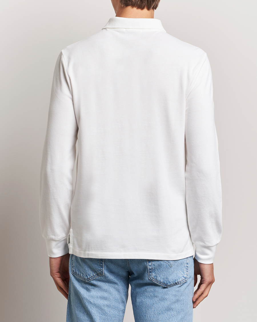 Men | Polo Shirts | Polo Ralph Lauren | Custom Slim Fit Long Sleeve Polo White