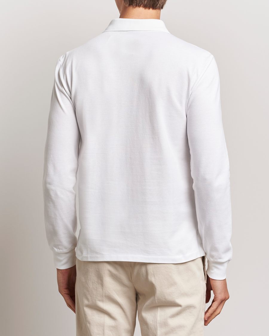 Men | Polo Shirts | Polo Ralph Lauren | Slim Fit Long Sleeve Polo White