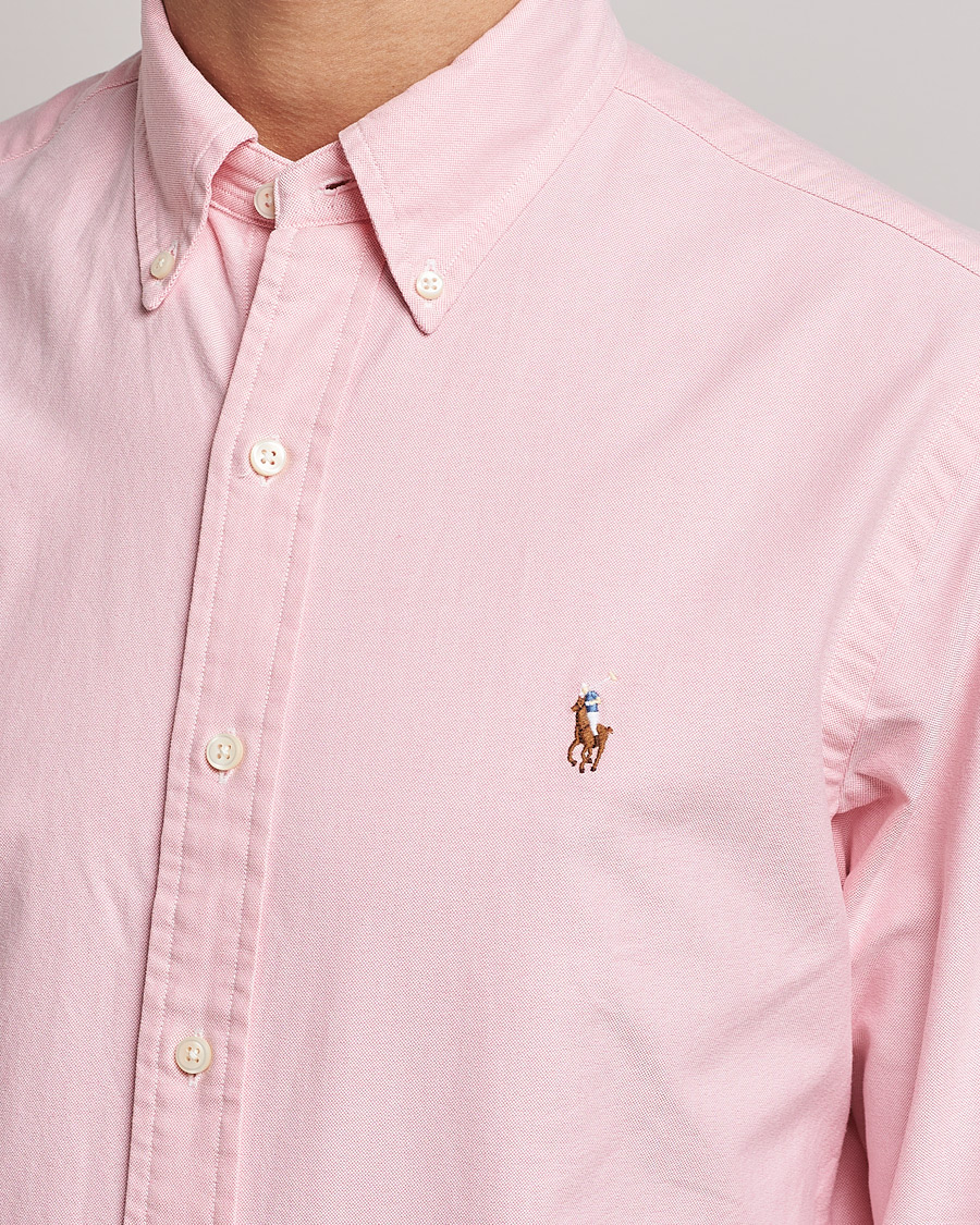 Men | Shirts | Polo Ralph Lauren | Custom Fit Oxford Shirt Pink