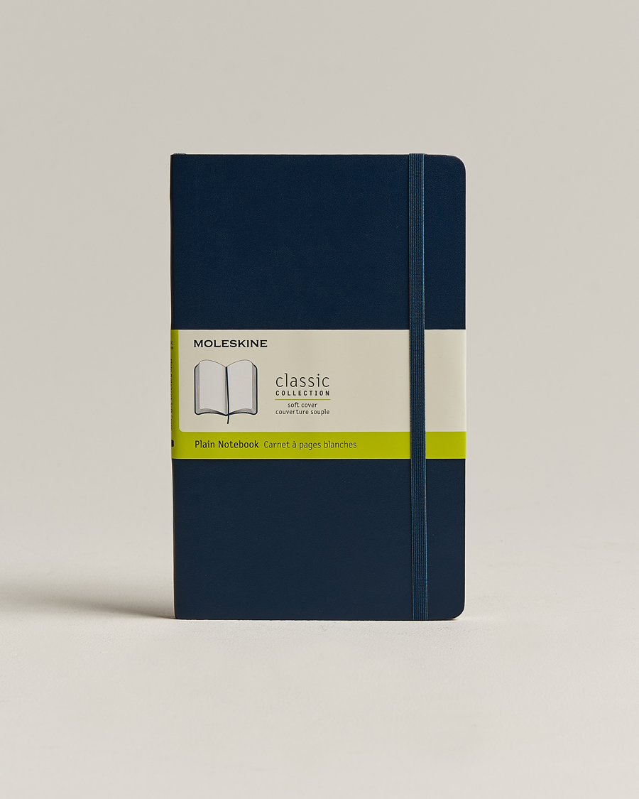 Men | Moleskine Plain Soft Notebook Large Sapphire Blue | Moleskine | Plain Soft Notebook Large Sapphire Blue