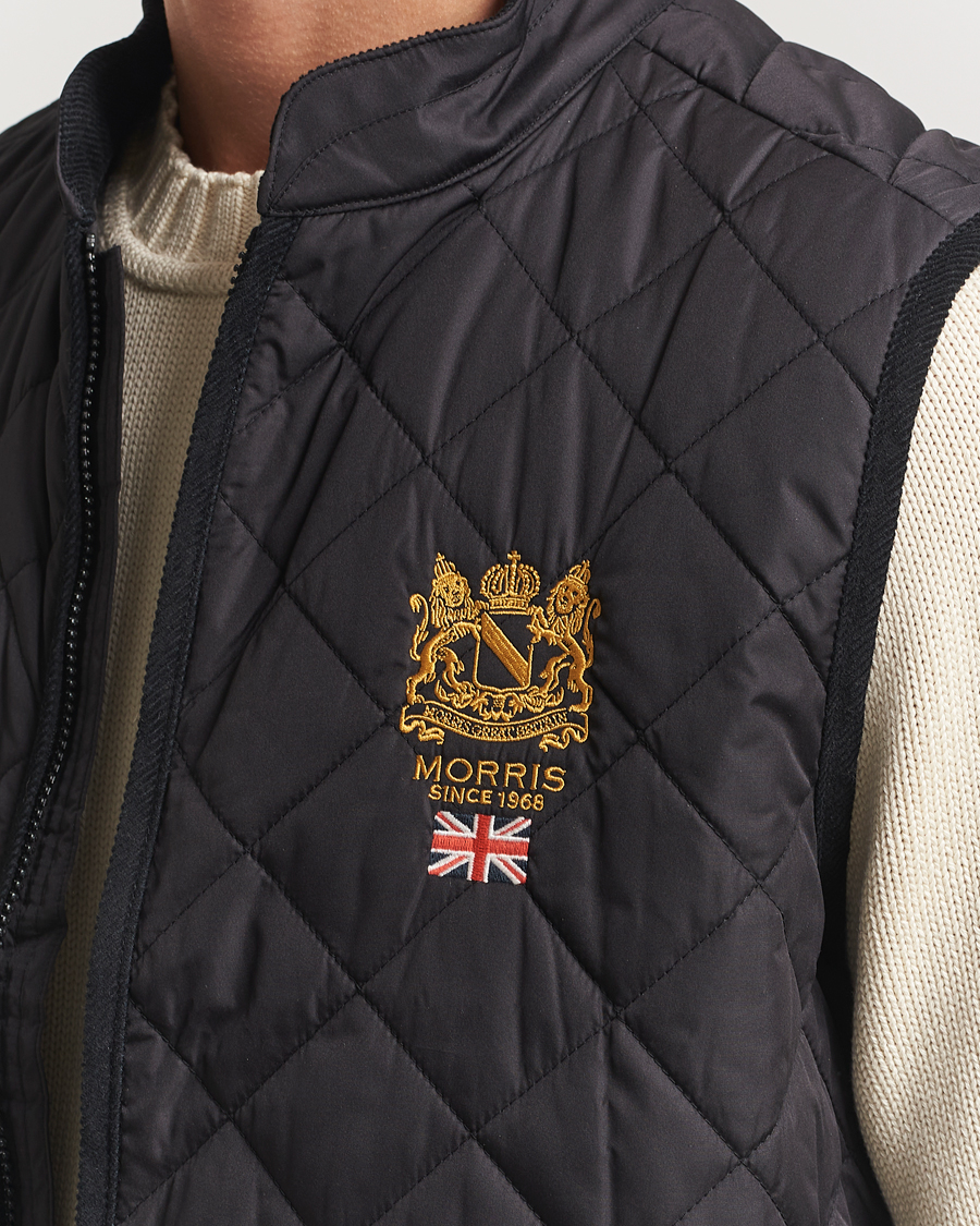 Men | Gilets | Morris | Trenton Quilted Vest Black