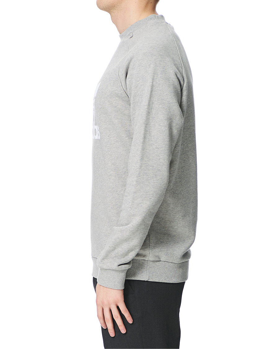 Men | Sweaters & Knitwear | adidas Originals | Trefoil Crew Neck Sweatshirt Grey Melange