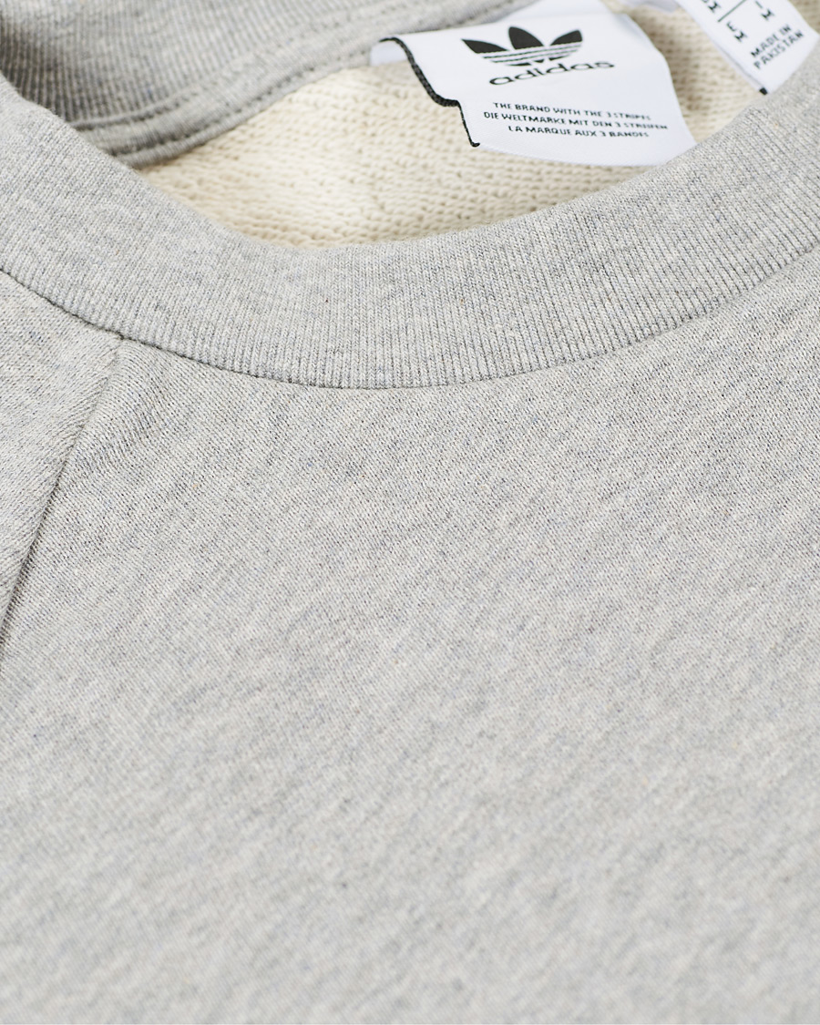 Men | Sweaters & Knitwear | adidas Originals | Trefoil Crew Neck Sweatshirt Grey Melange