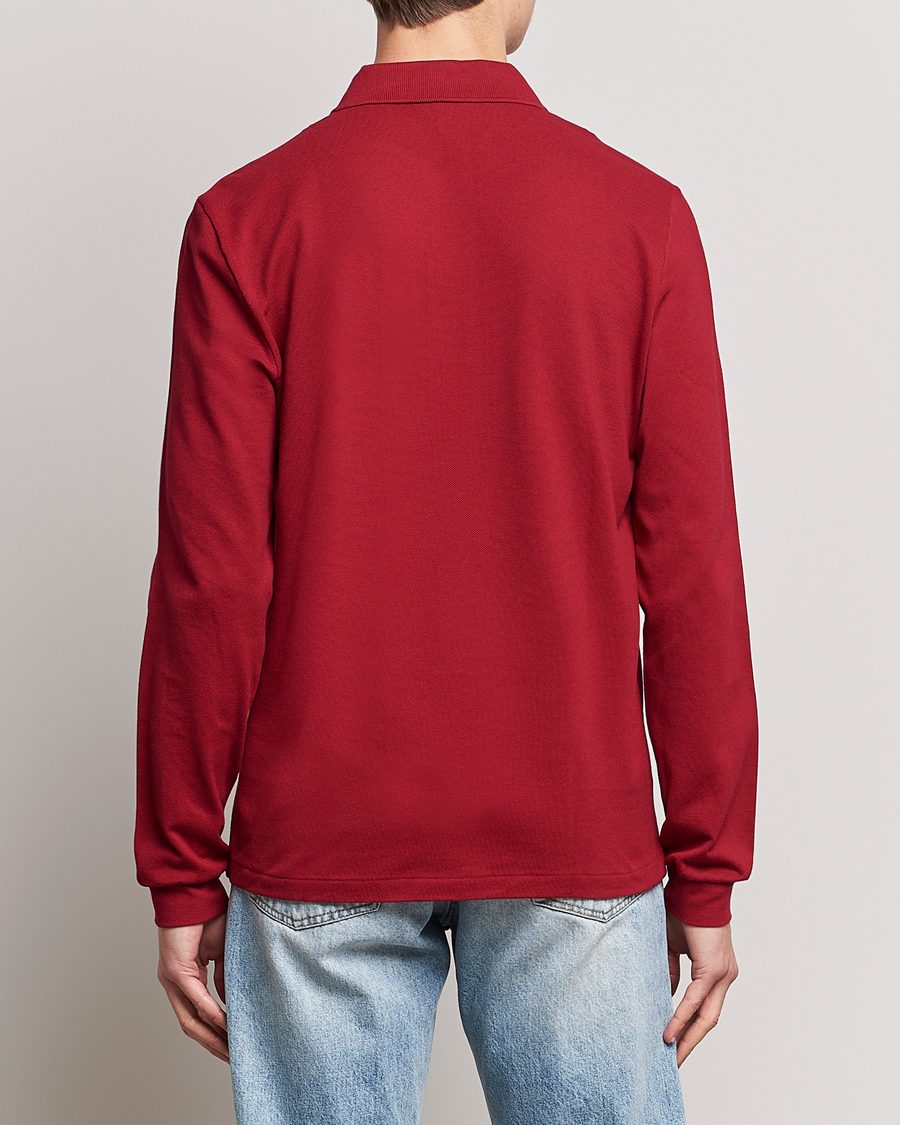 Men | Polo Shirts | Lacoste | Original Long Sleeve Polo Piké Bordeaux
