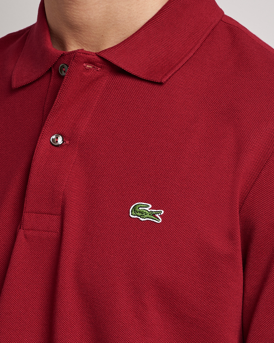 Men | Polo Shirts | Lacoste | Long Sleeve Polo Bordeaux