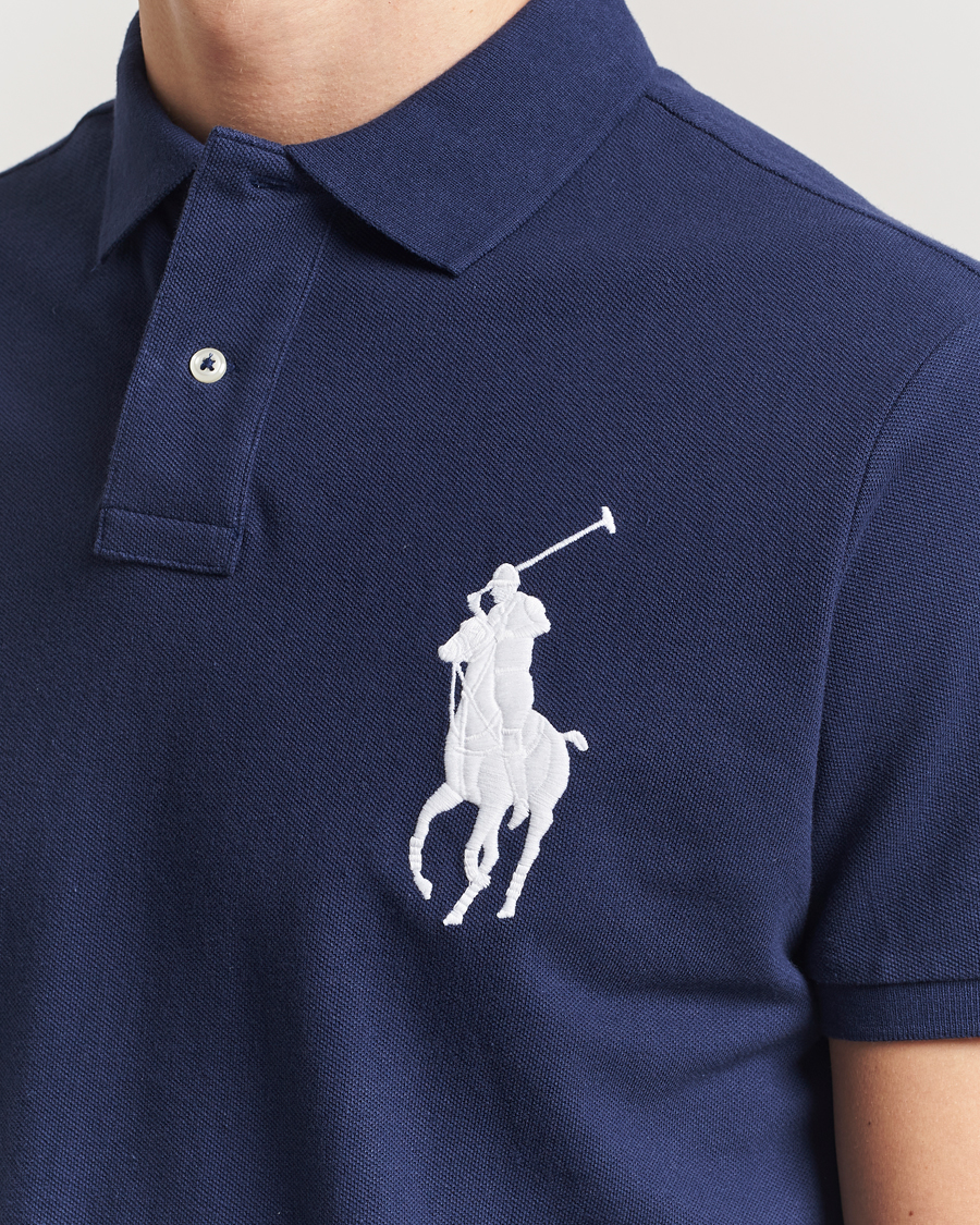 Men | Polo Shirts | Polo Ralph Lauren | Custom Fit Big Pony Polo Newport Navy