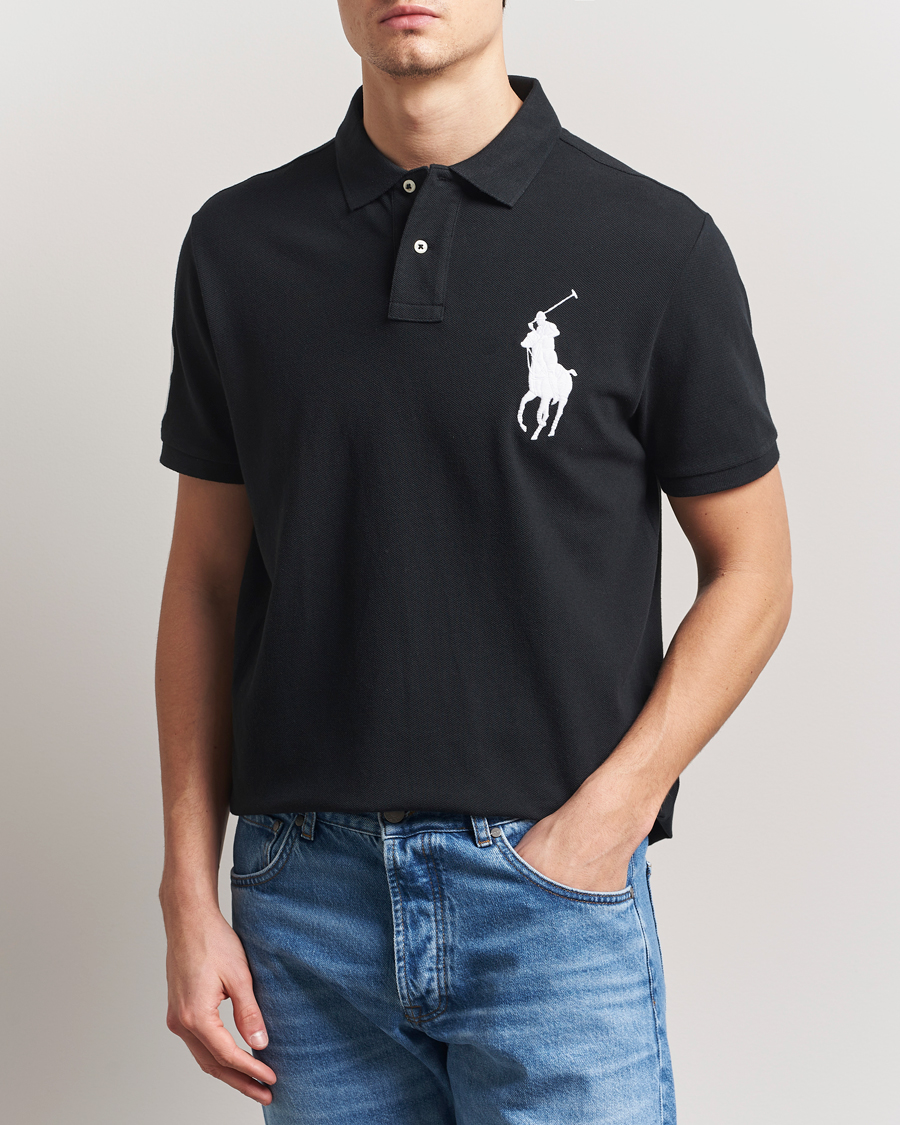 Men | Polo Shirts | Polo Ralph Lauren | Custom Fit Big Pony Polo Polo Black