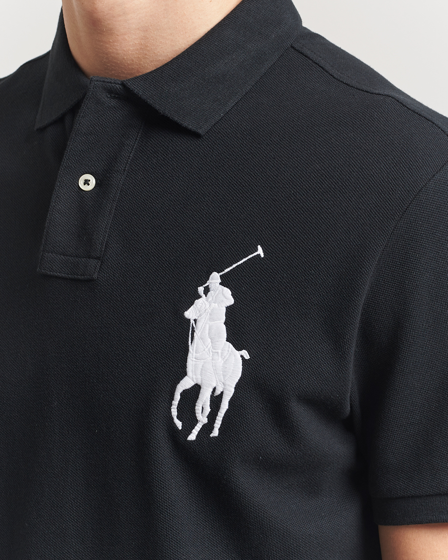 Men | Polo Shirts | Polo Ralph Lauren | Custom Fit Big Pony Polo Polo Black