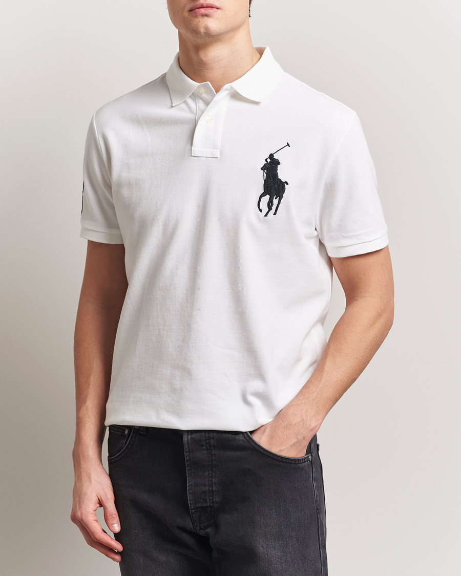 Men | Polo Shirts | Polo Ralph Lauren | Custom Fit Big Pony Polo White