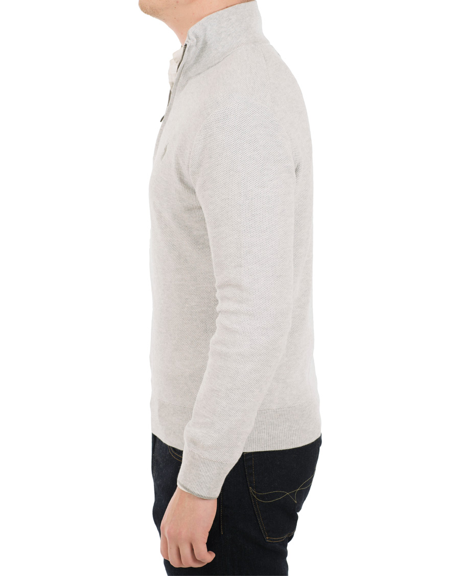 Men | Sweaters & Knitwear | Polo Ralph Lauren | Texture Half Zip Lawrence Grey Heather