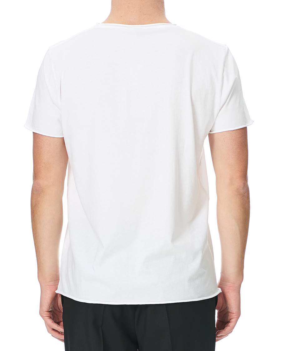Men | T-Shirts | Filippa K | Roll Neck Crew Neck Tee White