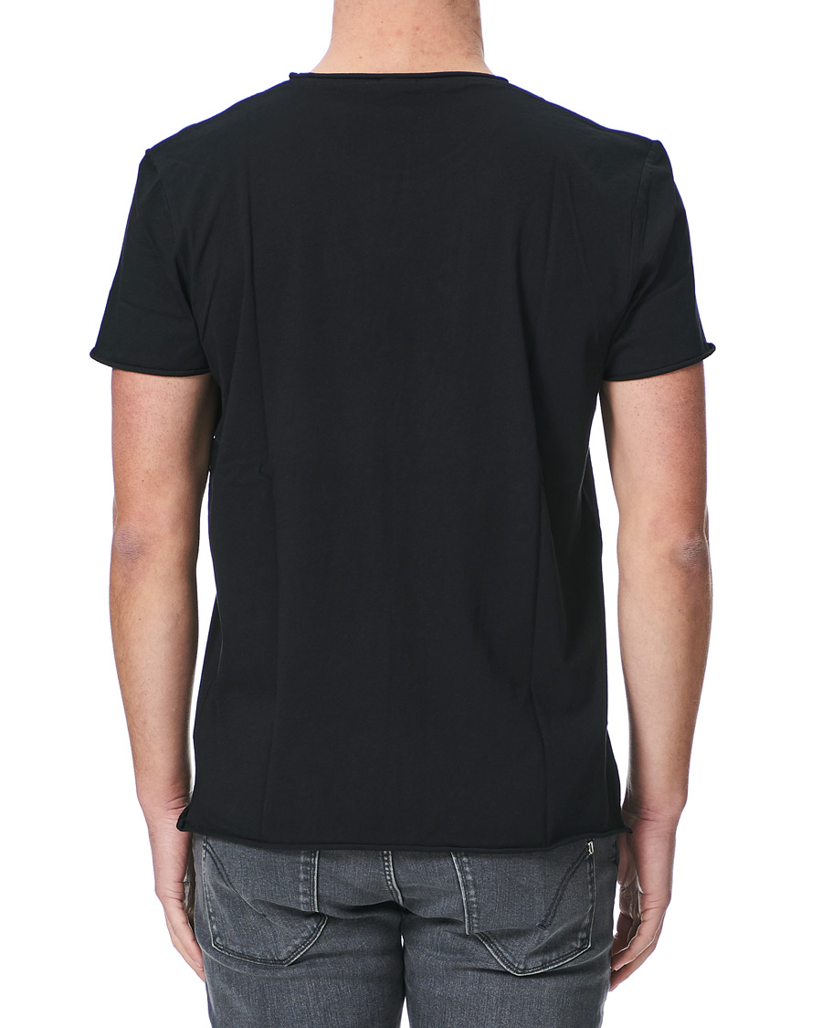 Men | T-Shirts | Filippa K | Roll Neck Crew Neck Tee Black