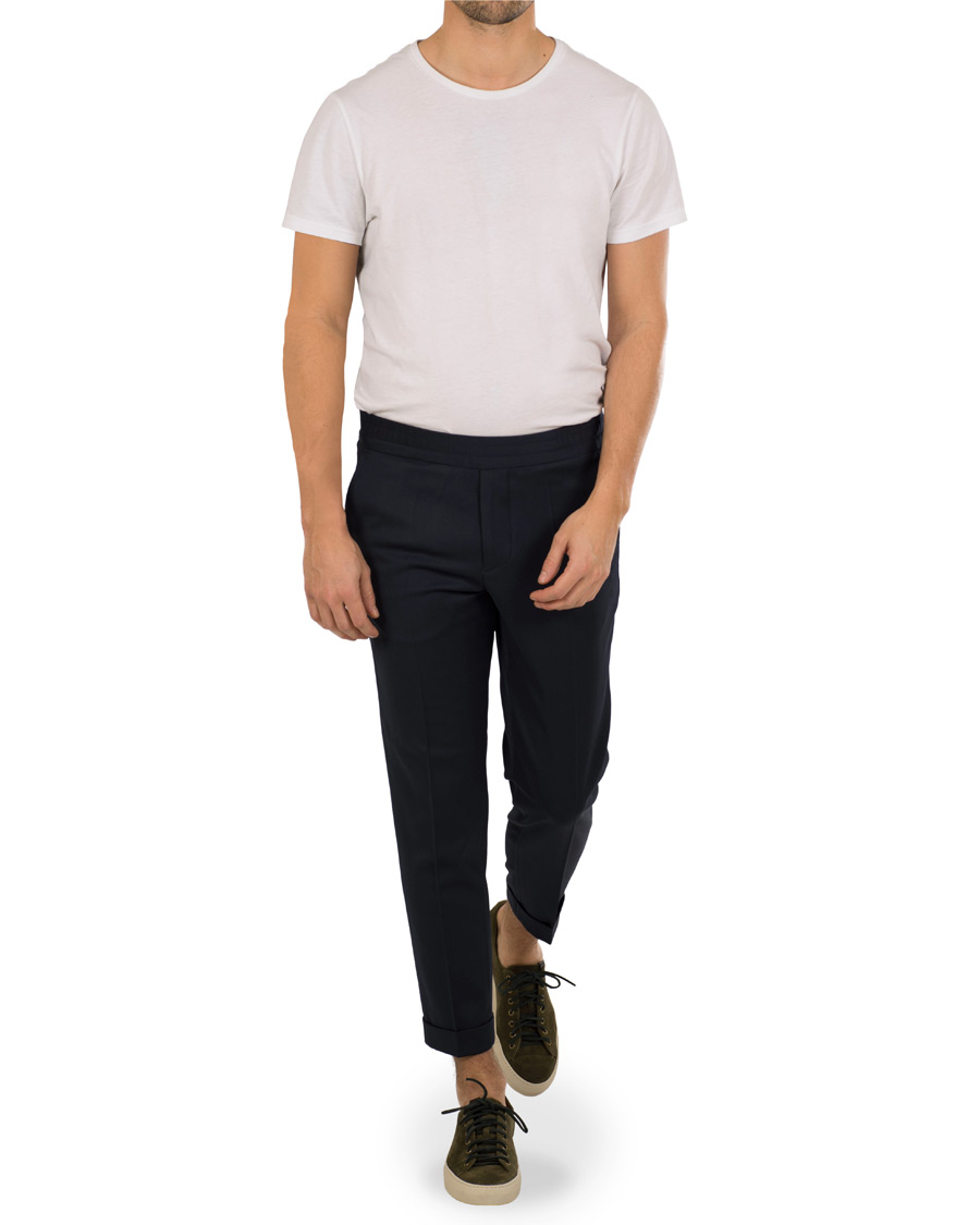 Men | Trousers | Filippa K | Terry Gabardine Turn Up Trousers Hope