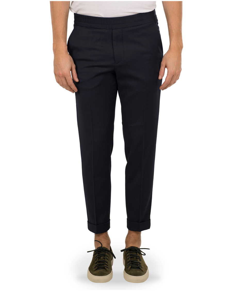 Men | Trousers | Filippa K | Terry Gabardine Turn Up Trousers Hope