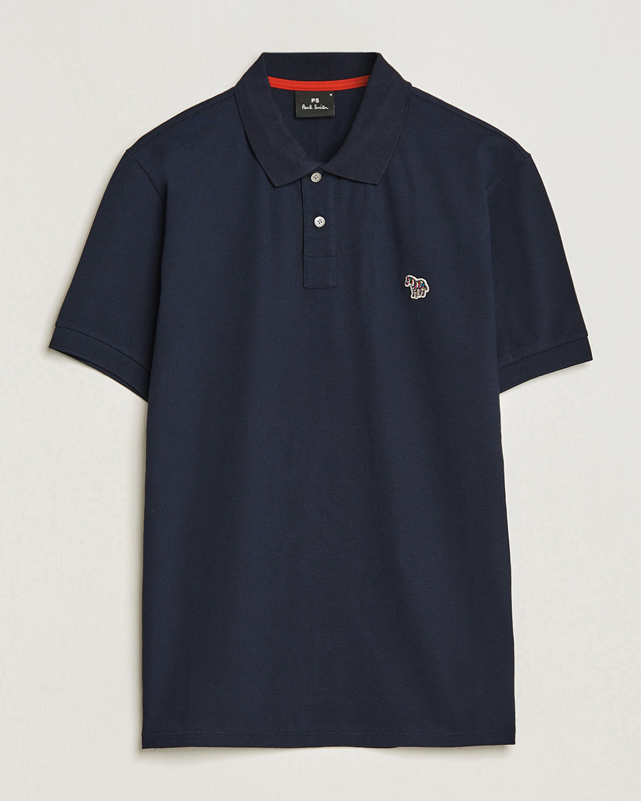 Men | Polo Shirts | PS Paul Smith | Regular Fit Zebra Polo Navy