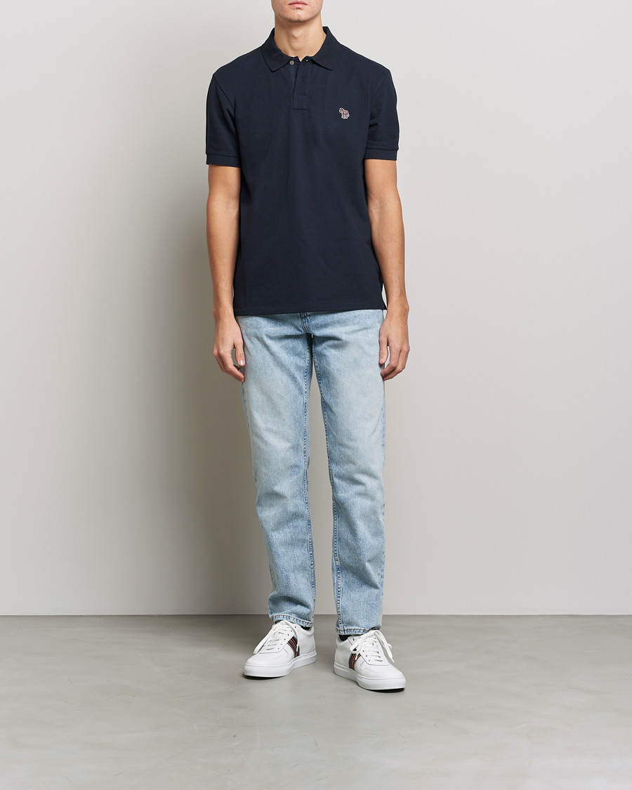 Men | Polo Shirts | PS Paul Smith | Regular Fit Zebra Polo Navy