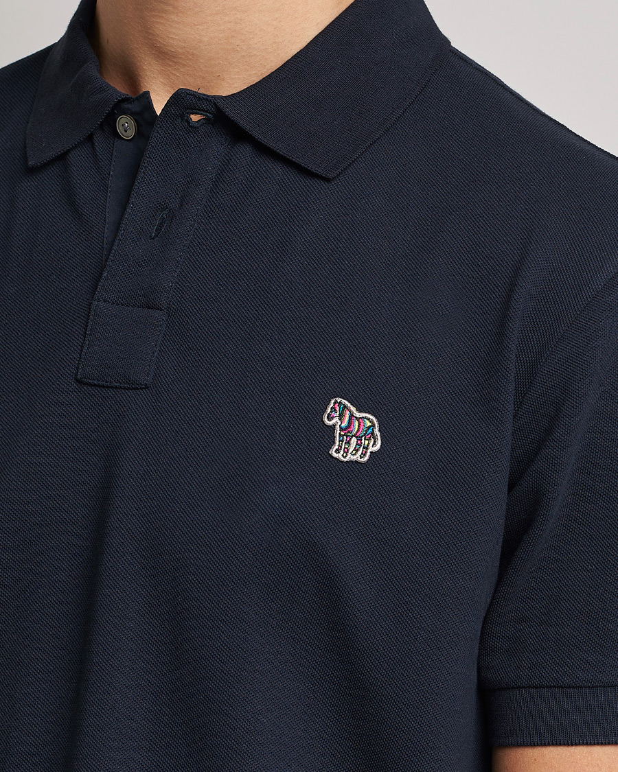Men | Polo Shirts | PS Paul Smith | Regular Fit Zebra Polo Navy
