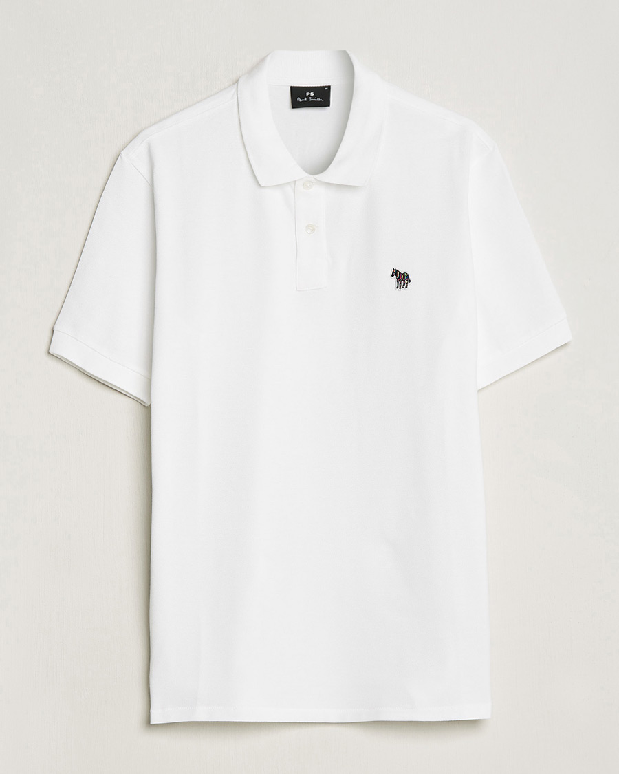 Men | Polo Shirts | PS Paul Smith | Regular Fit Zebra Polo White