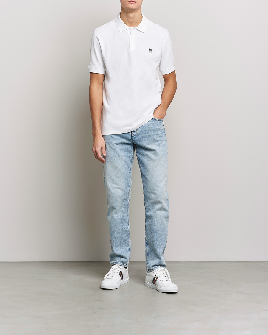 Men | Polo Shirts | PS Paul Smith | Regular Fit Zebra Polo White