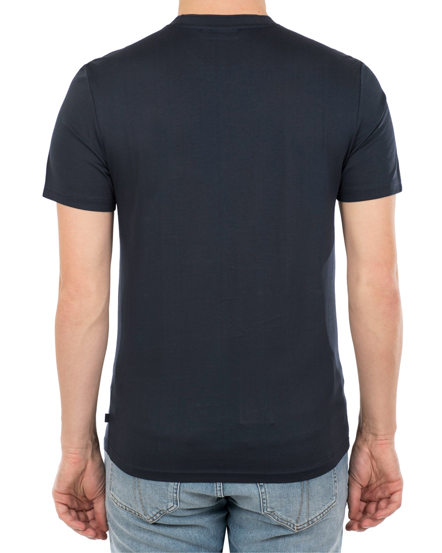 Men | T-Shirts | J.Lindeberg | Silo Fine Cotton Crew Neck Tee Navy