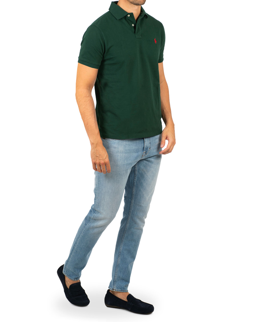 Men | Polo Shirts | Polo Ralph Lauren | Custom Slim Fit Polo College Green