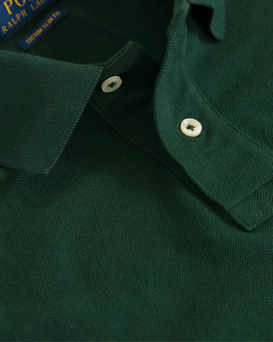 Men | Polo Shirts | Polo Ralph Lauren | Custom Slim Fit Polo College Green