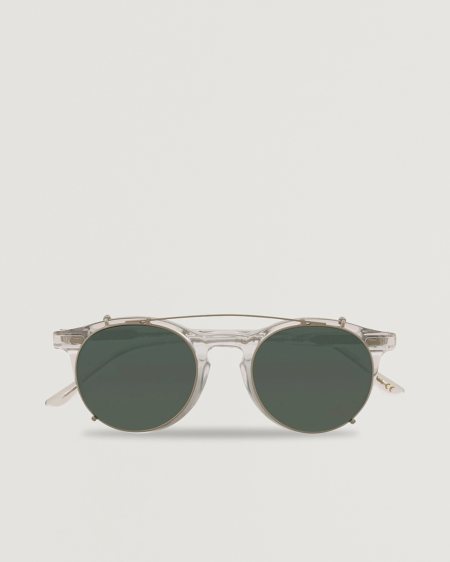 Men | Sunglasses | TBD Eyewear | Pleat Clip On Sunglasses Transparent